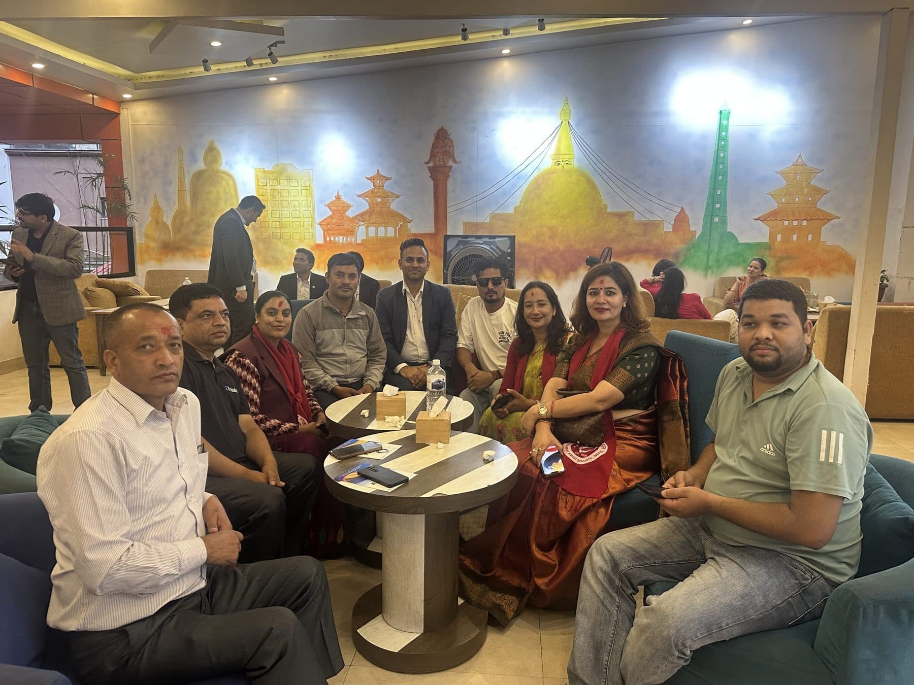 An evening with partners and friends of the group