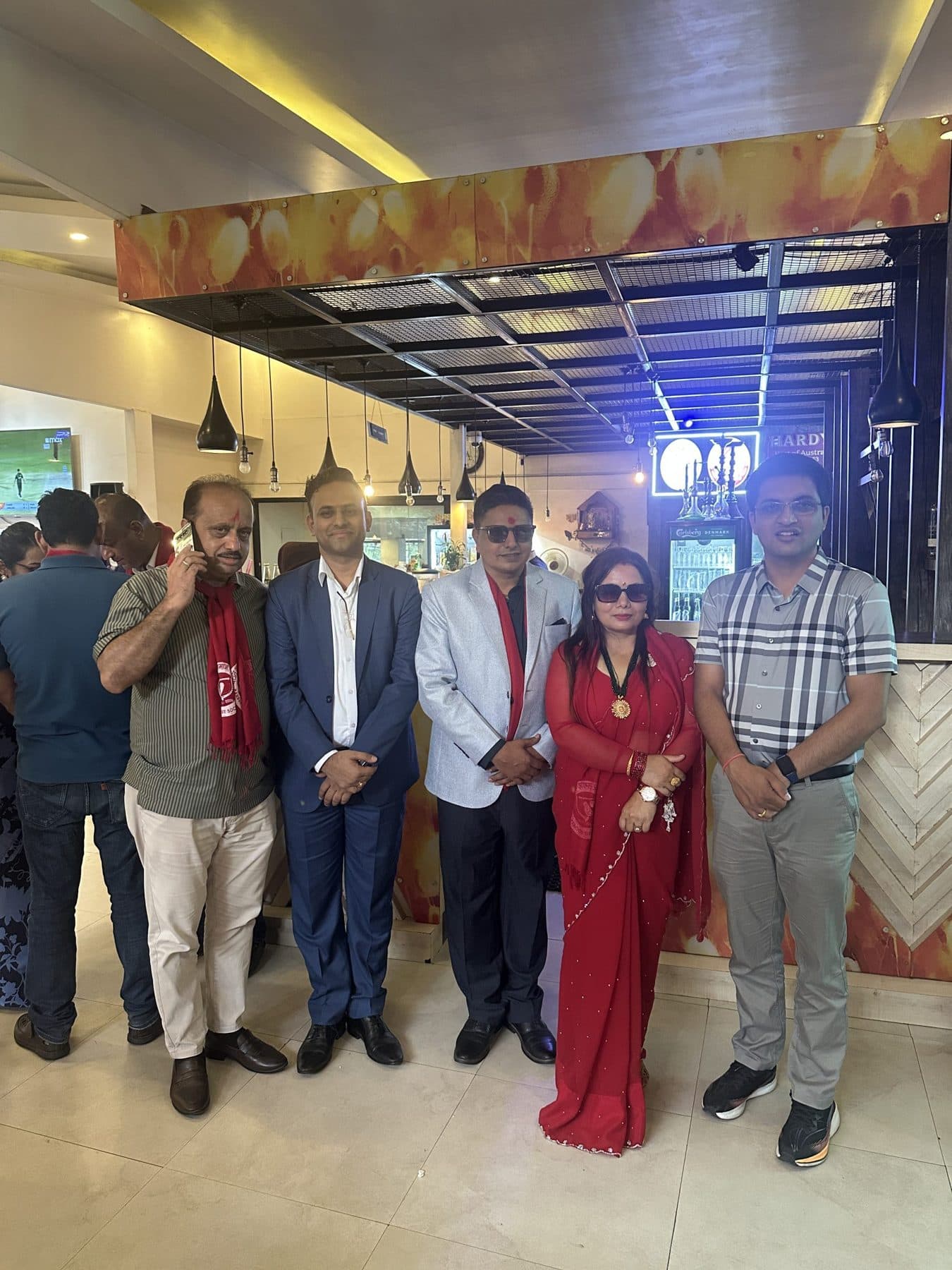 Guests at a community reception